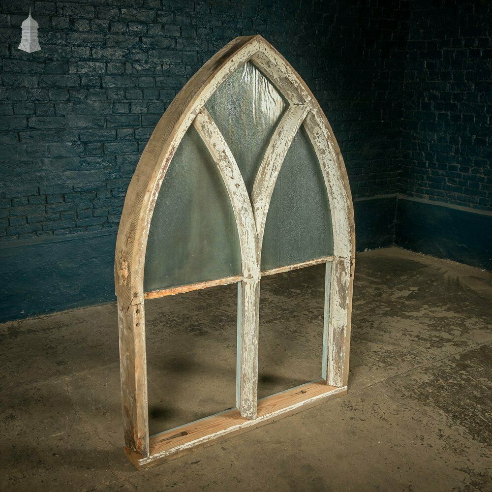 Arch Top Window, Gothic Style, Timber With Textured Glass photo Home Fixtures