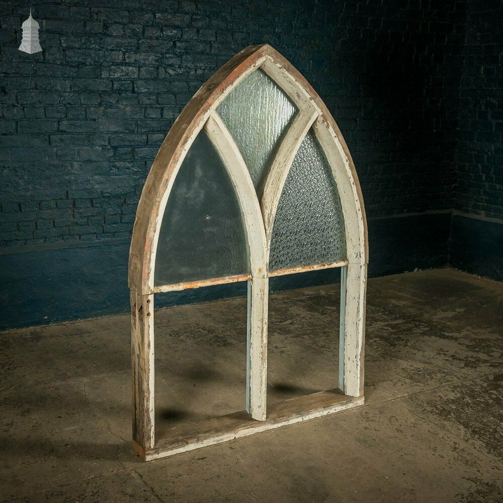 photo furniture Arch Top Window, Gothic Style With Textured Glass