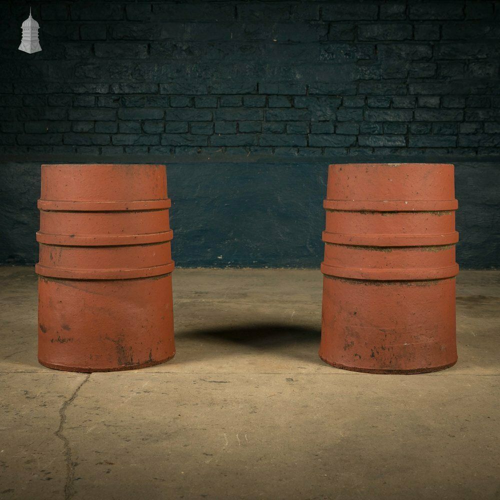 Chimney Pot Planters, Pair photo for sale