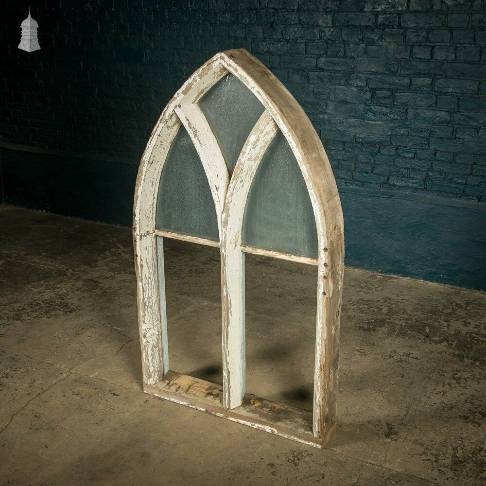 Home Fixtures Arch Top Window, Gothic Style, Wooden Frame photo