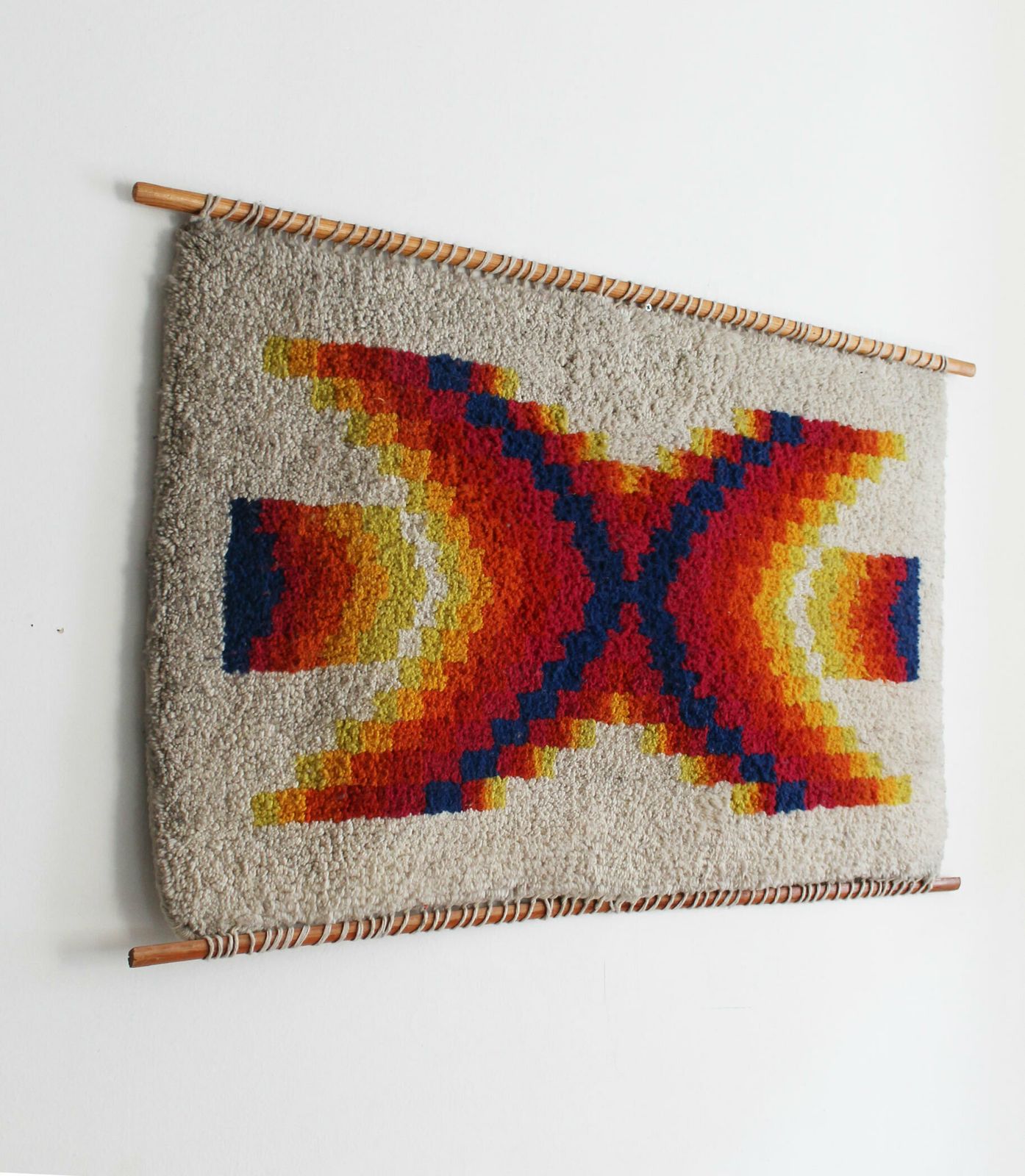 Textiles 1960's Mid Century Decorative Wall Rug photo