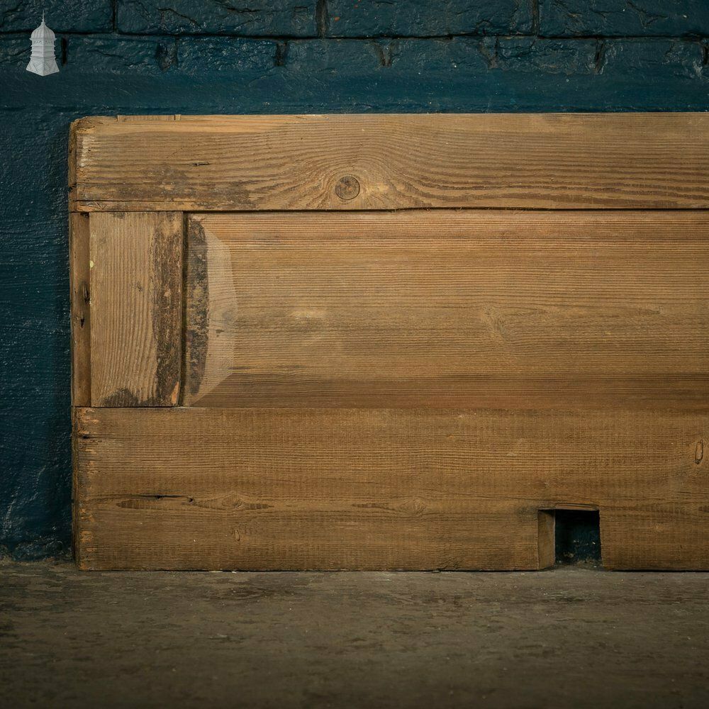 Moulded Pine Panelling, Distressed White Paint Finish photo 108.0