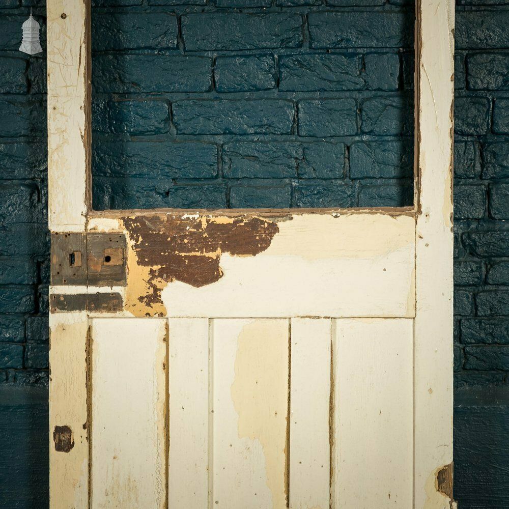 180.0 Half Glazed Door, Moulded 4 Panel Pine photo