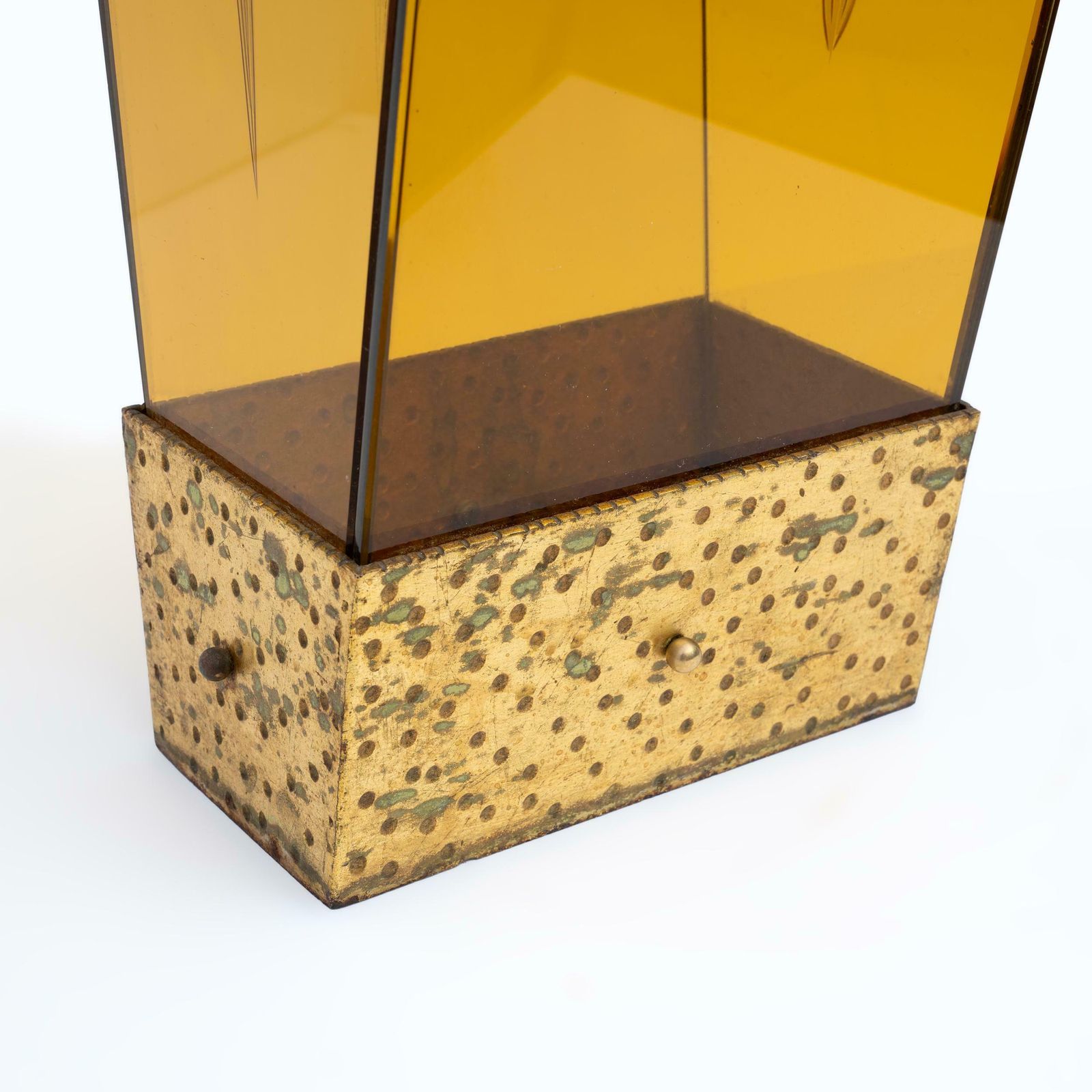 Attributed Pierluigi Colli Midcentury Modern Glass Umbrella Stand By Cristal Art photo vintage