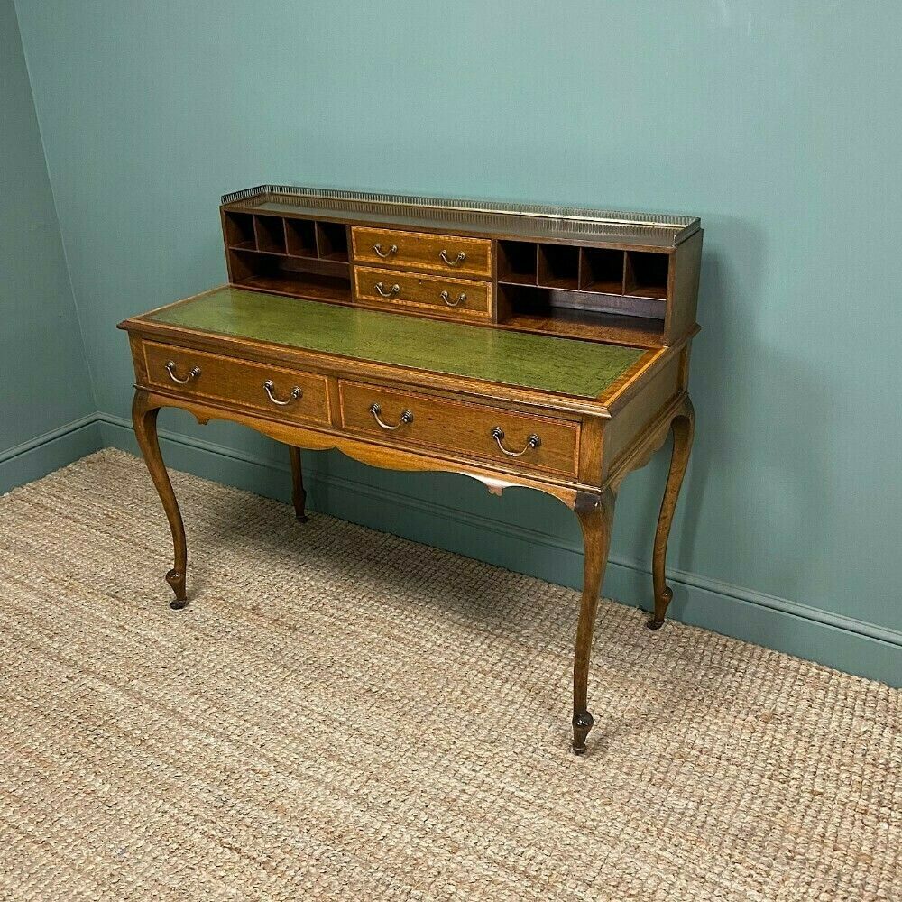 Fine Quality Edwardian Mahogany Antique Writing Desk photo furniture