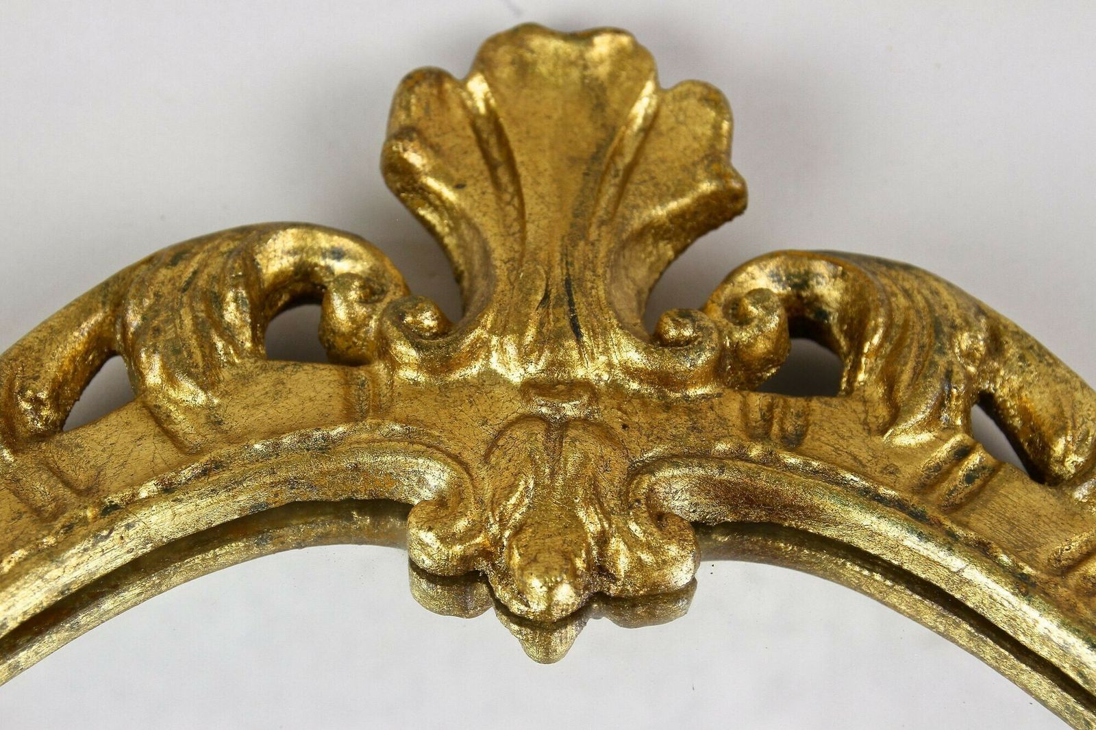 Home Decor Late 18th Century Gilt Baroque Wall Mirror, Handcarved   Italy Ca. 1790 photo