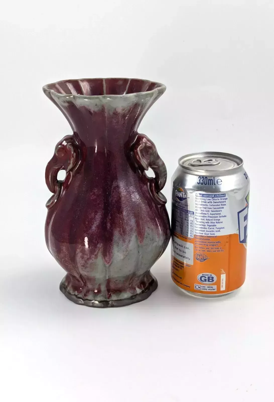 photo for sale Antique Chinese Flambe Glaze Vase, C. 19th Century