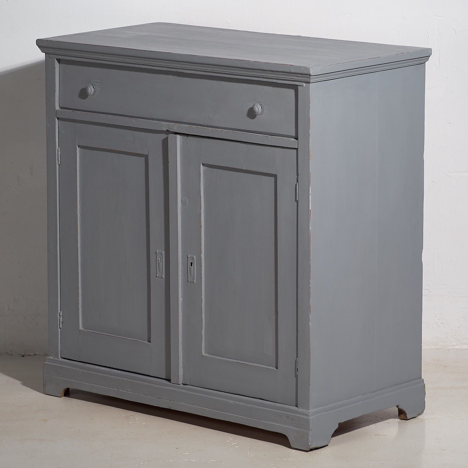 Small Antique Two Door Chest Of Drawers (C.1920) #14 photo 1030.0