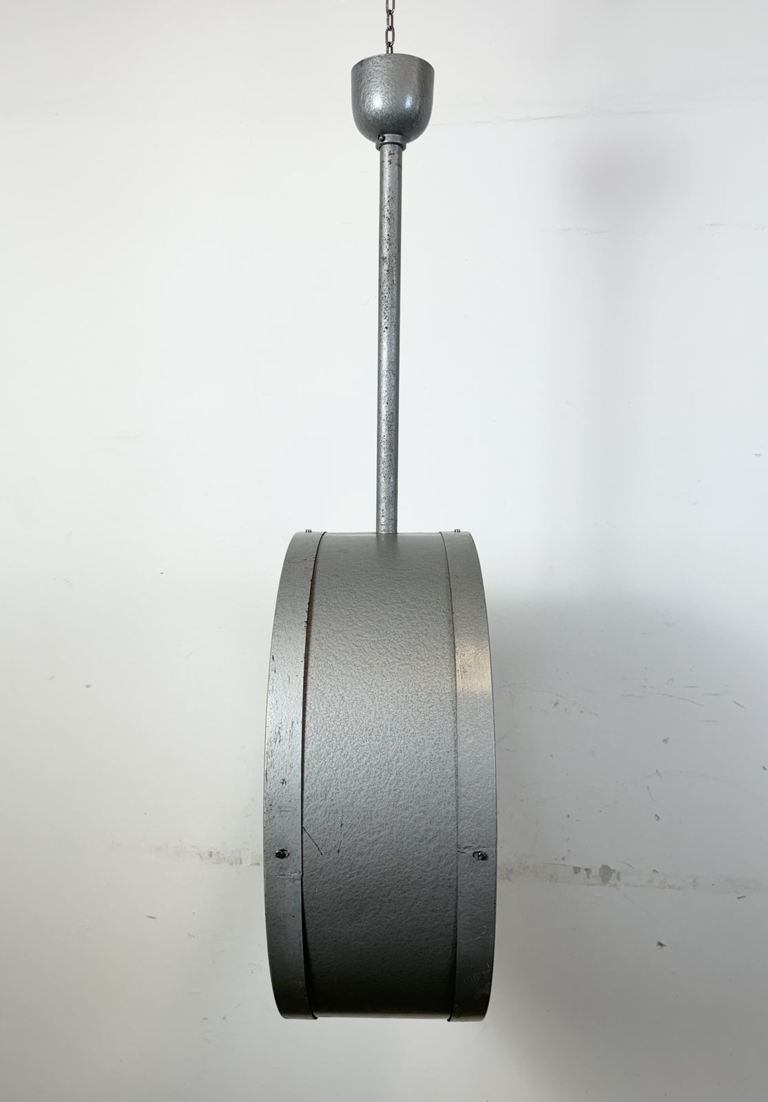 Huge Industrial Double Sided Railway Or Factory Clock From Pragotron, 1960s photo furniture