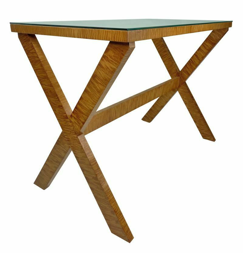 A French Mid Century Faux Bois Console Table photo Furniture