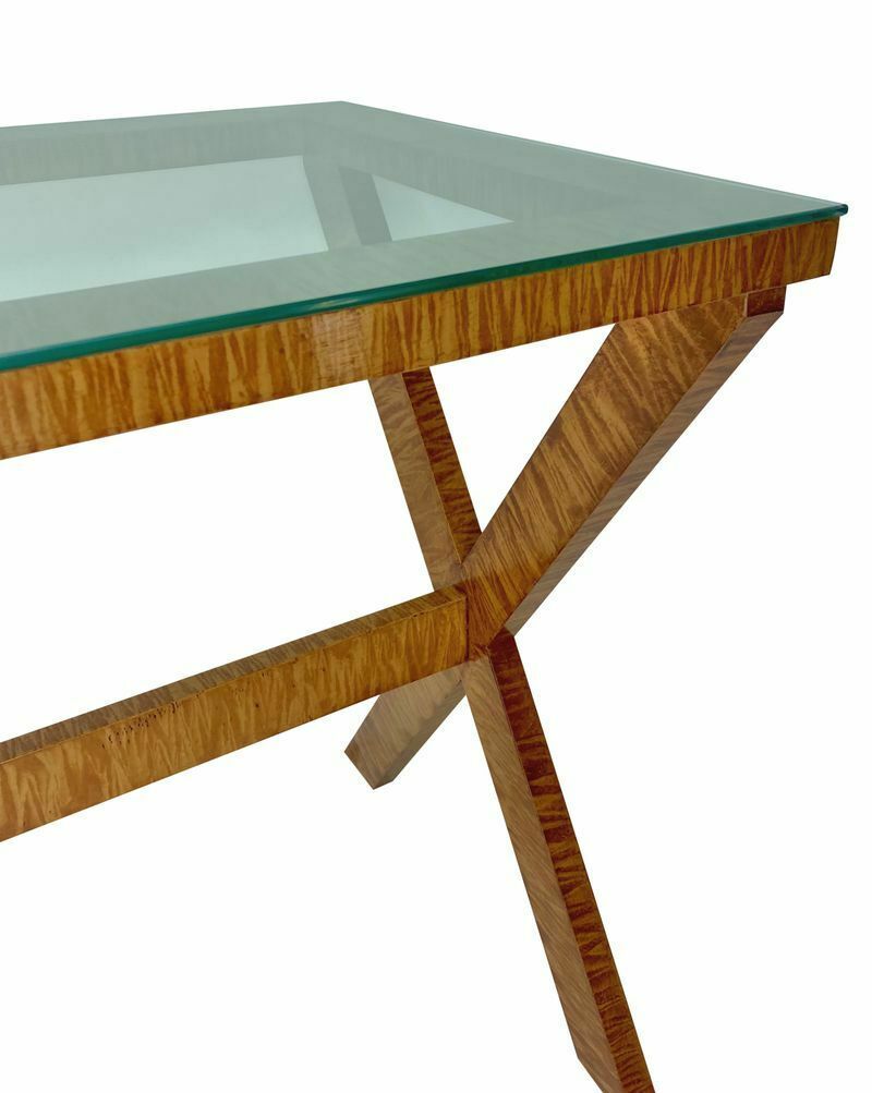 A French Mid Century Faux Bois Console Table photo vinterior