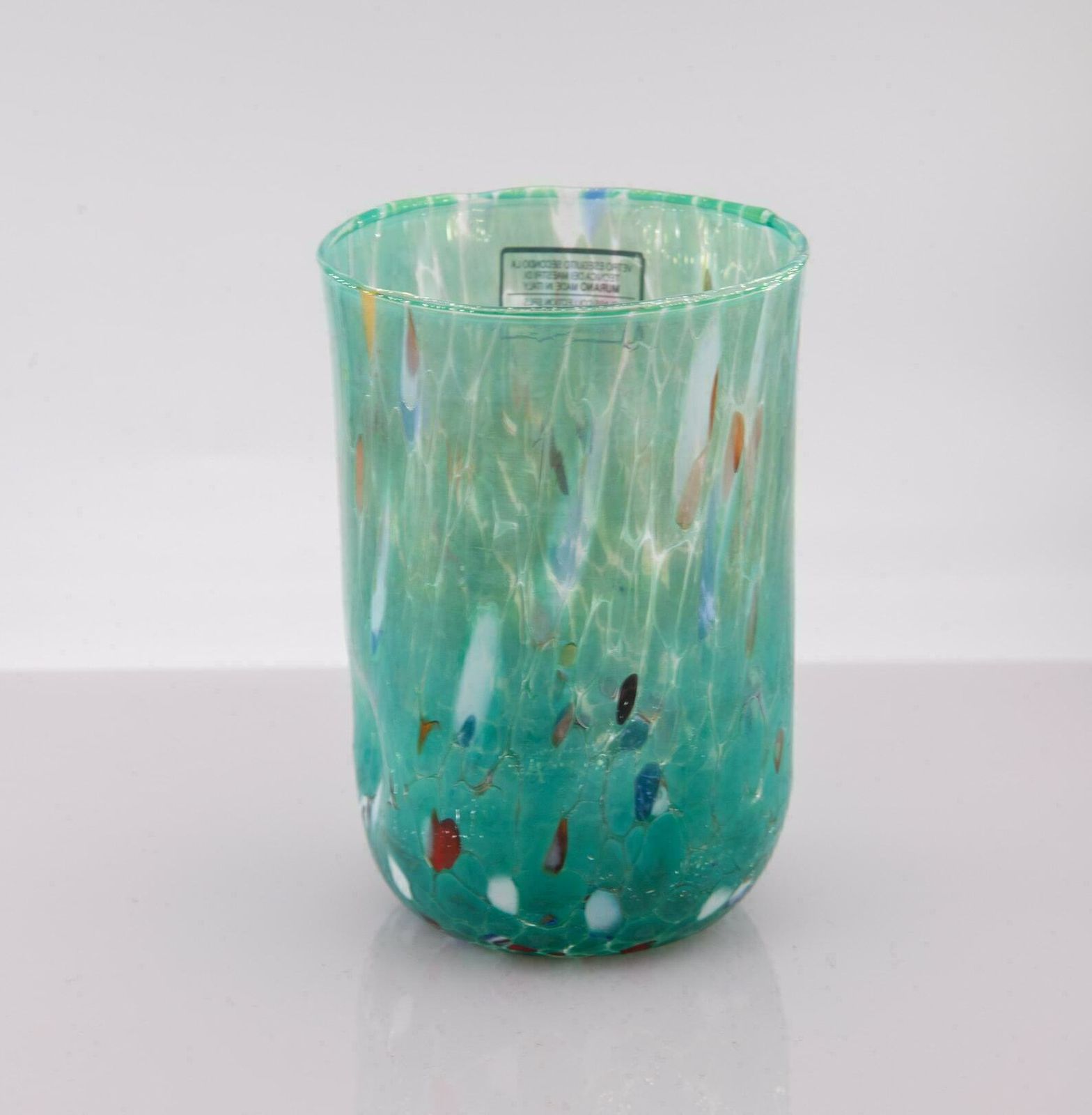 Panama City, Set Of 6 Murano Drink\Water Glasses Color "Multicolor" Handmade, Murano Glass, Made In Italy photo 148.0