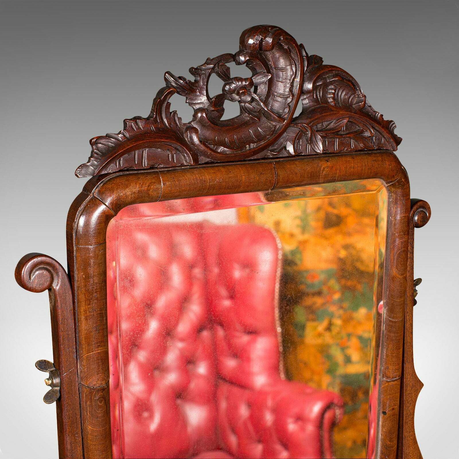 photo furniture Antique Bureau Mirror, English, Dressing Table, Boudoir, Georgian, Circa 1800