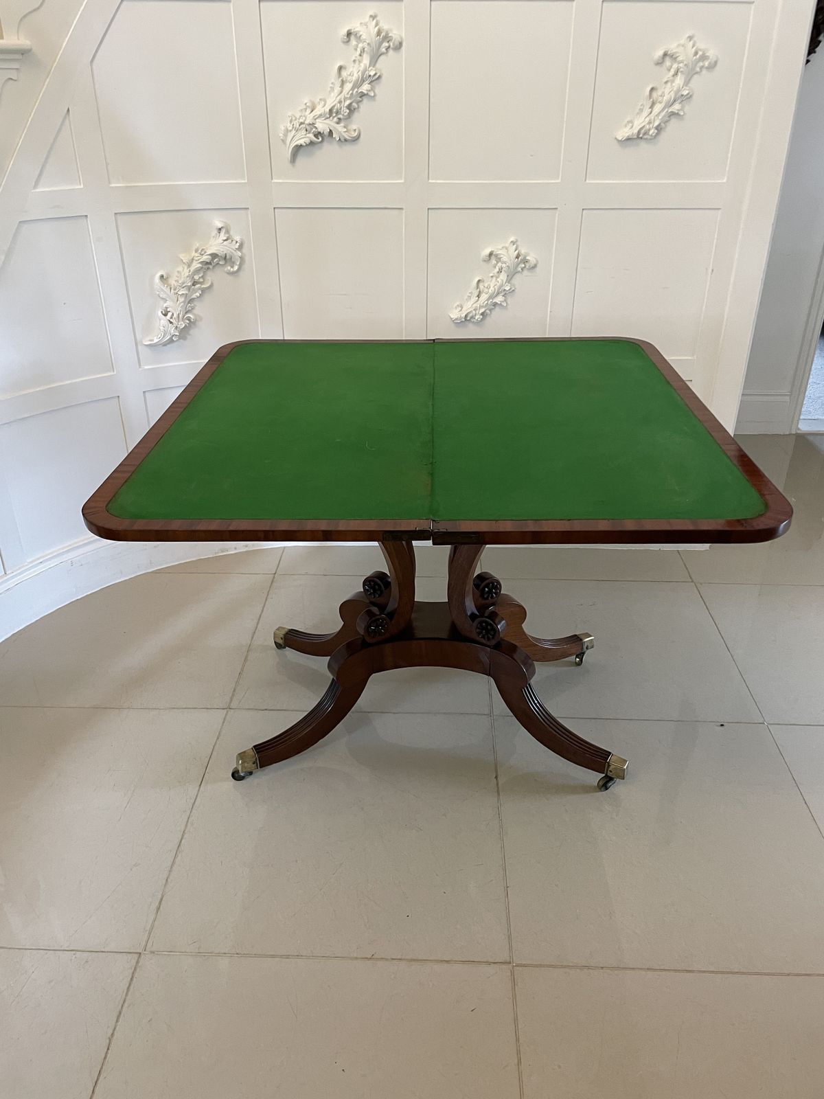 Antique 19th Century Quality Mahogany Card Table photo buy