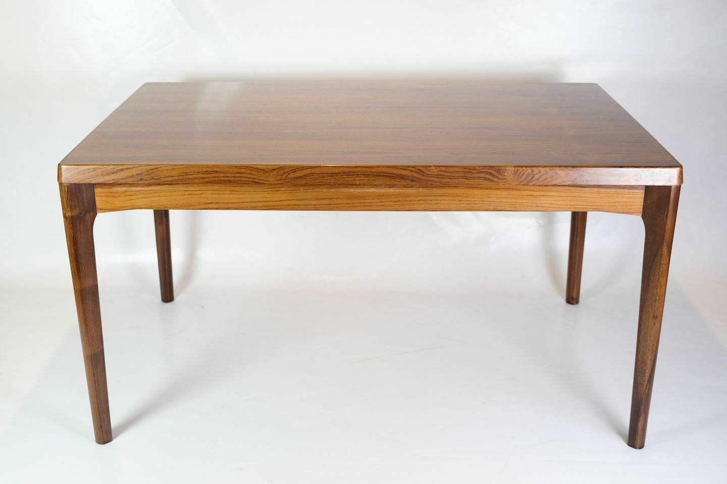 Dining Table In Rosewood With Pull Out By Henning Kjærnulf For Vejle Chairs & Furniture Factory From 1960s