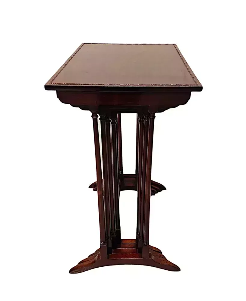 A Very Fine Fully Restored Edwardian Nest Of Four Tables photo Furniture