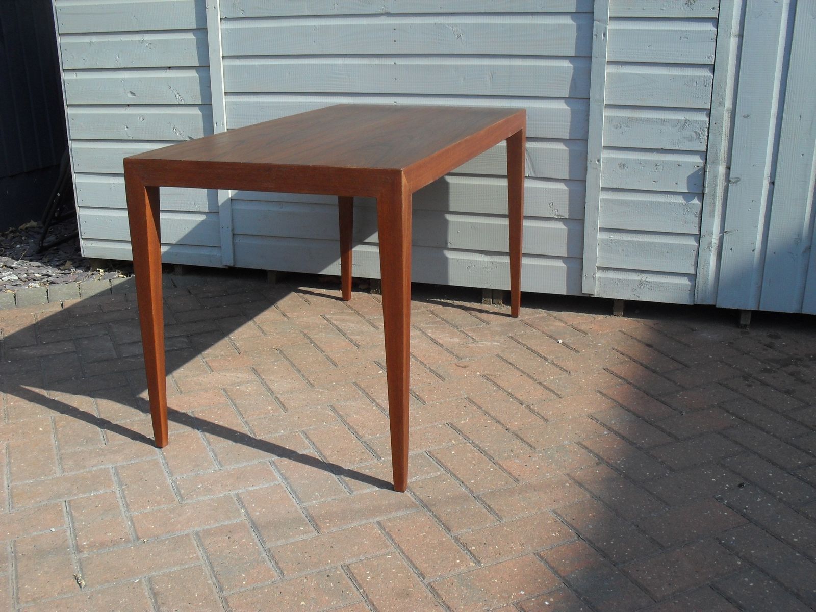Furniture Mid Century Danish Teak Severin Hansen For Haslev Coffee Hallway Table photo