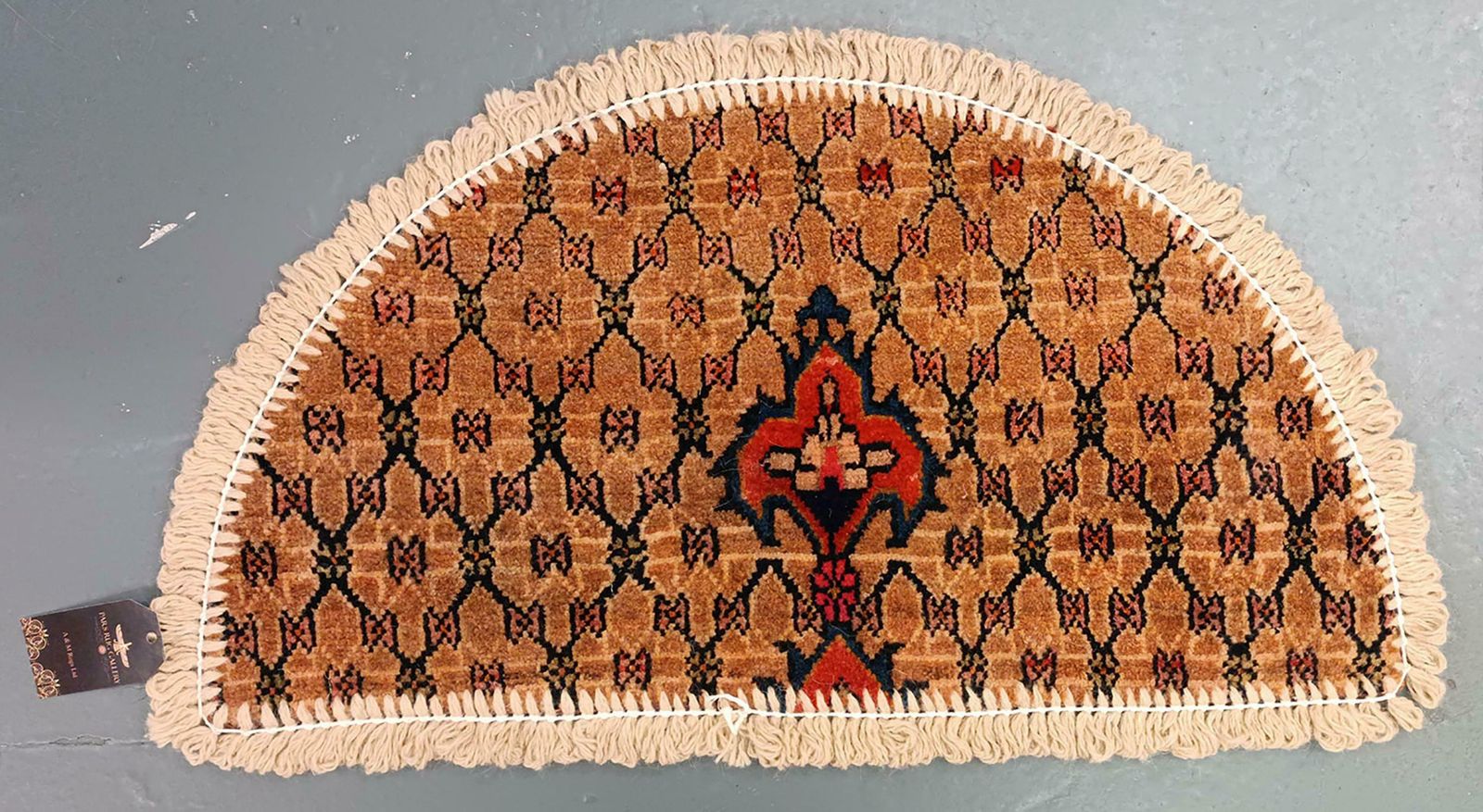 photo for sale Handmade Rug Doormat Brown Rug Half Circular Interior Carpet Mat Entrance Way