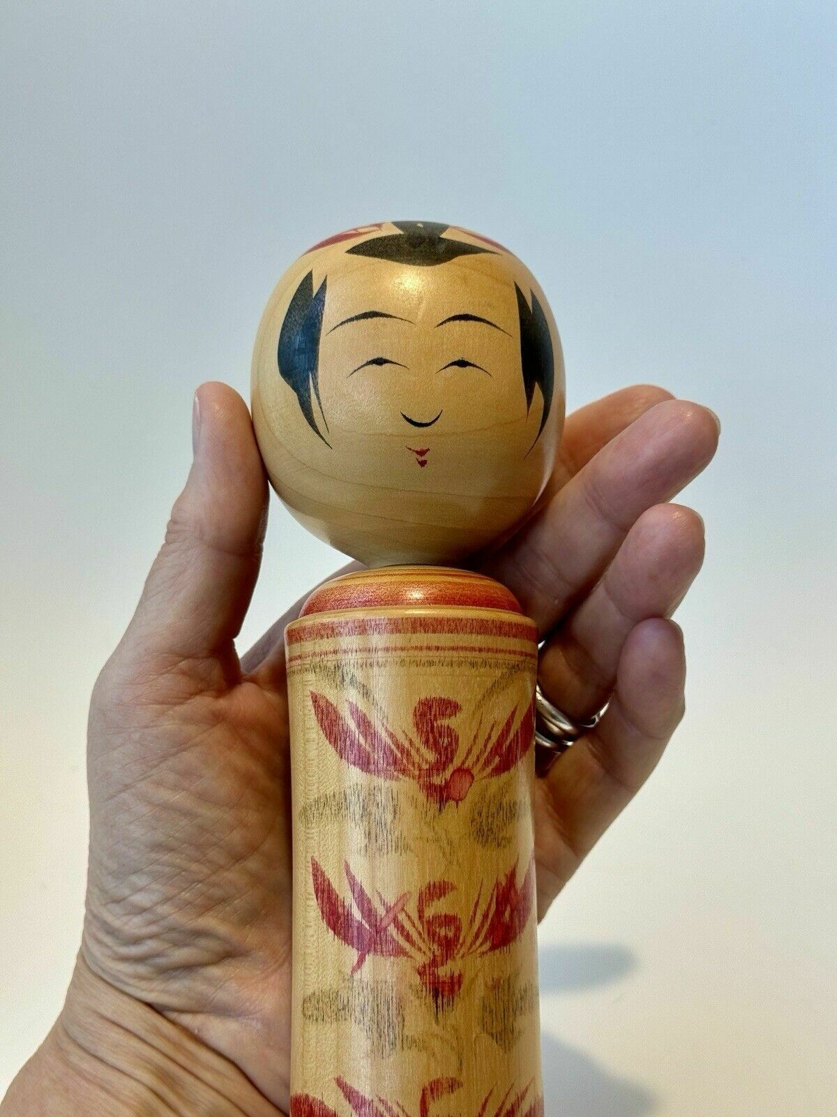 Vintage Kokeshi Doll, Naruko Kei, Miyagi Prefecture, By Takahashi Takeo photo vinterior