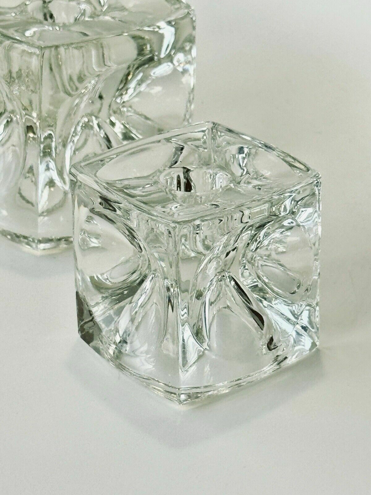 2 Peill & Putzler Cube Candle Holders 'Ice Cubes' photo buy