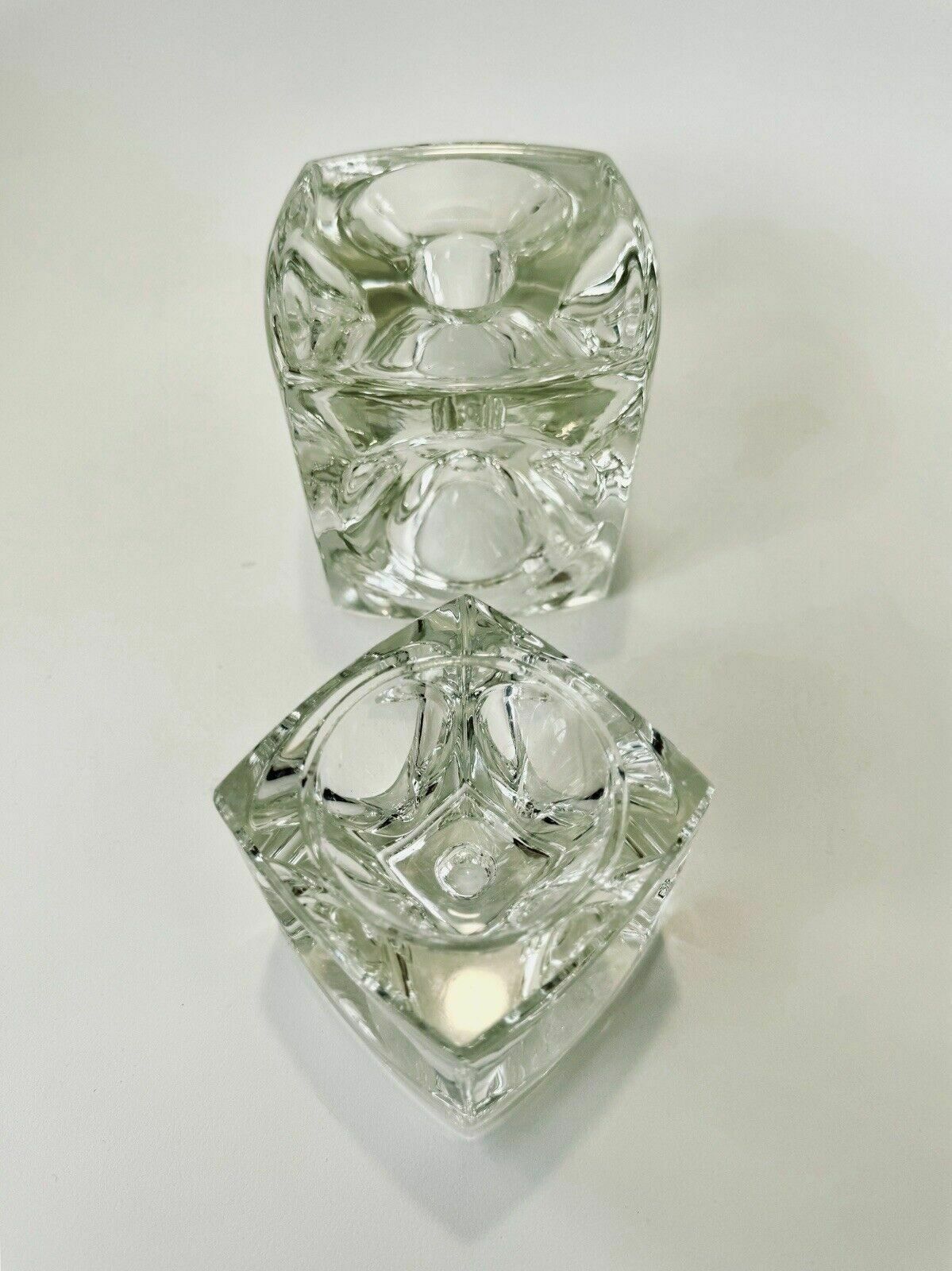 Home Decor 2 Peill & Putzler Cube Candle Holders 'Ice Cubes' photo