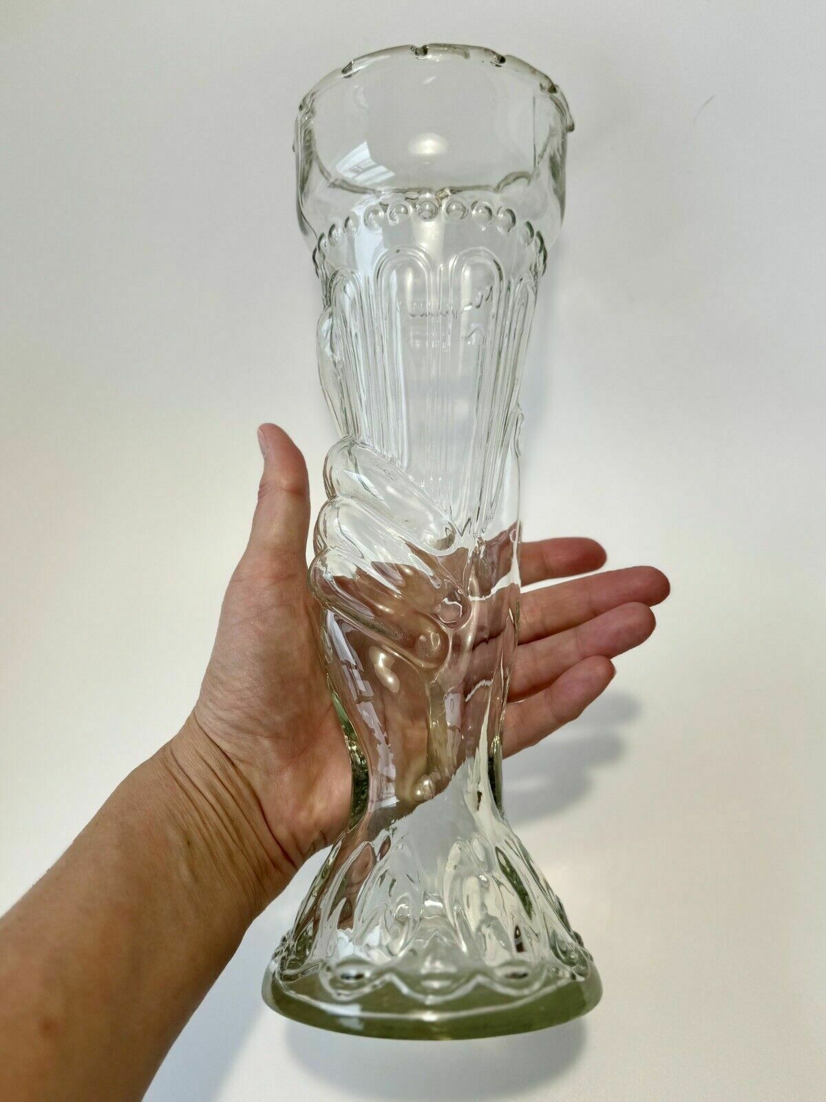 photo for sale Statue Of Liberty French Antique Legras Glass Vase C1900
