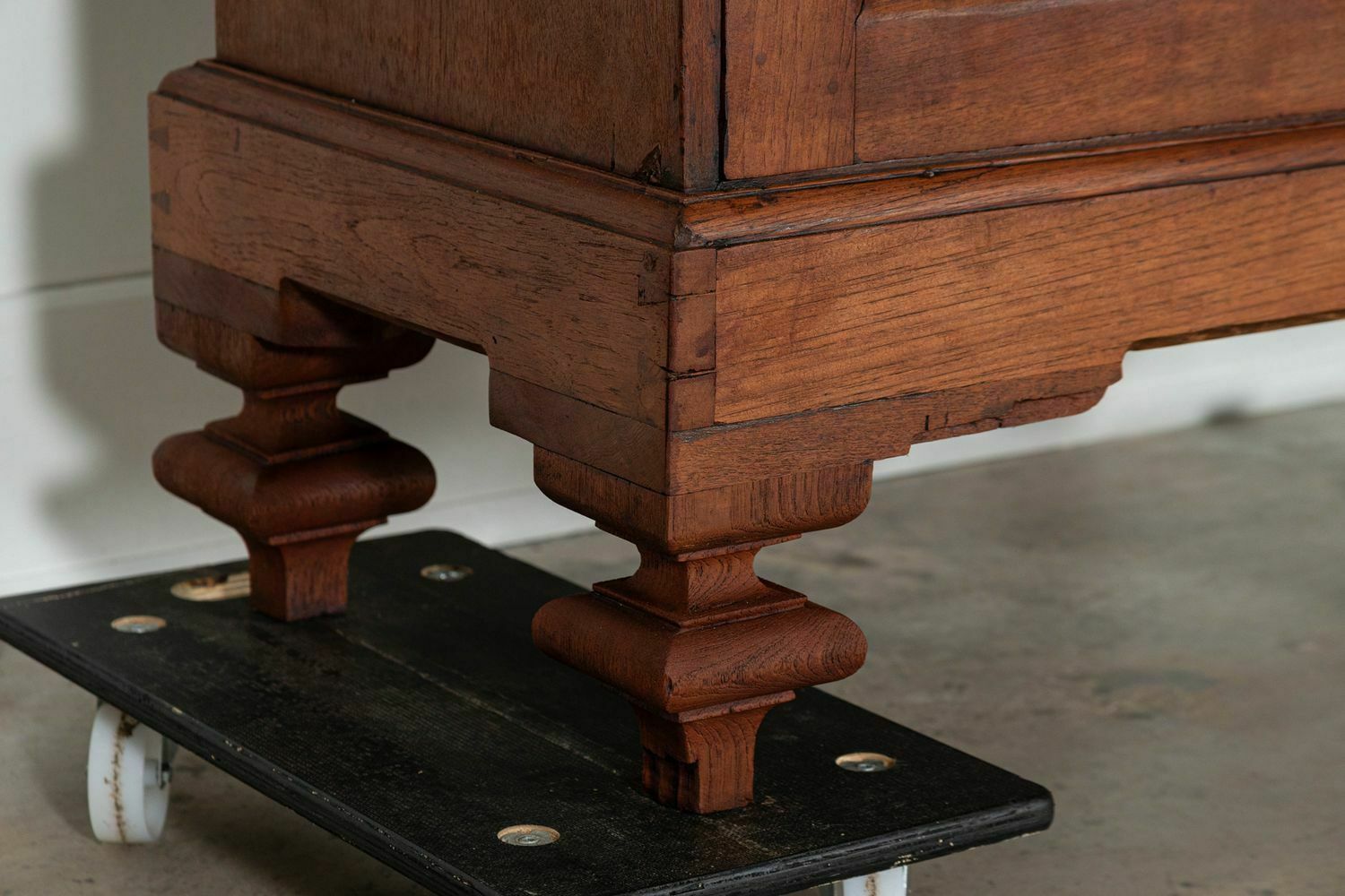 Furniture 19thc Colonial Campaign Teak Armoire photo