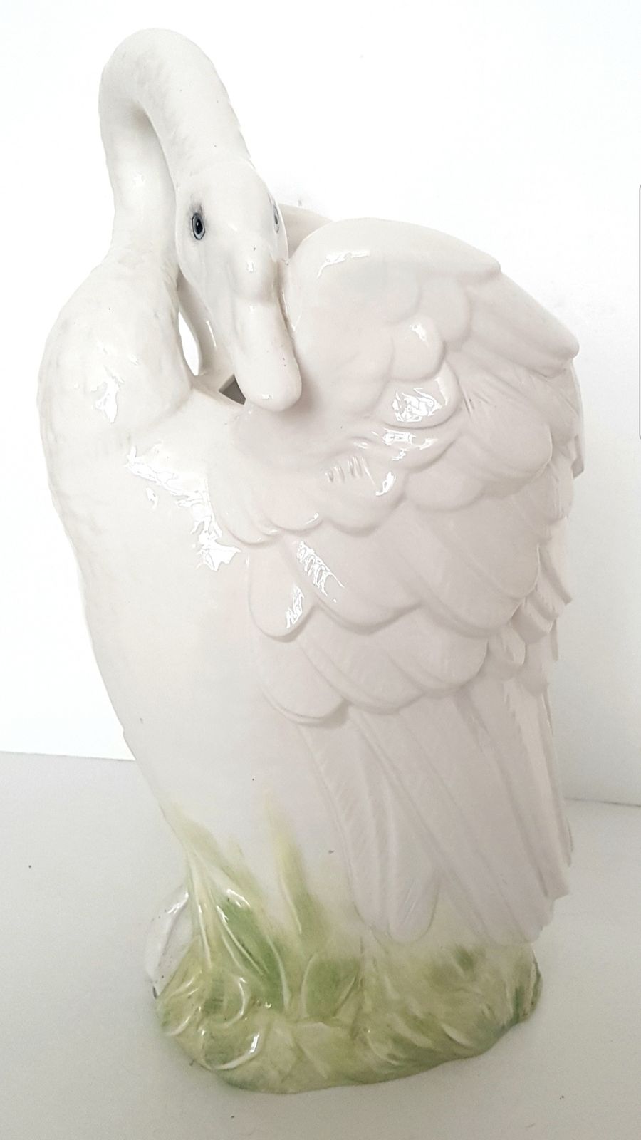 photo furniture Mid Century Italian Ceramic Swan Umbrella Stand