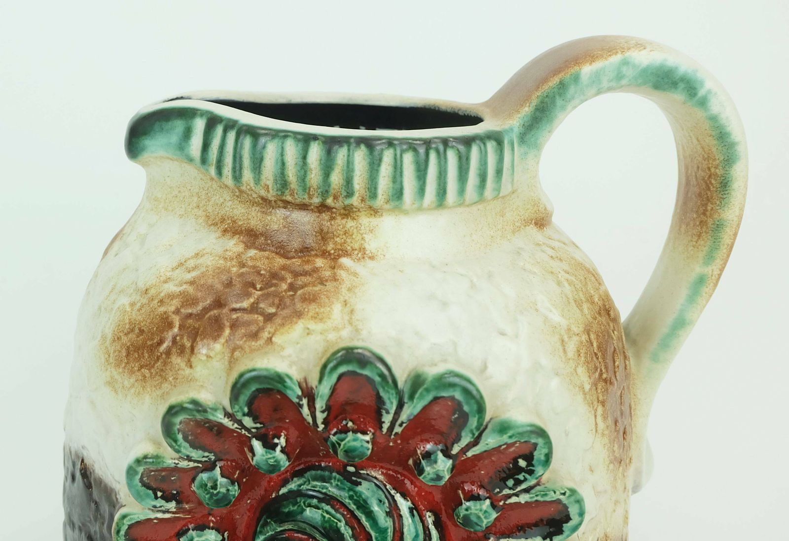 Dumler & Breiden Mid Century Vase Jug Model 53/21 Relief Decor photo buy