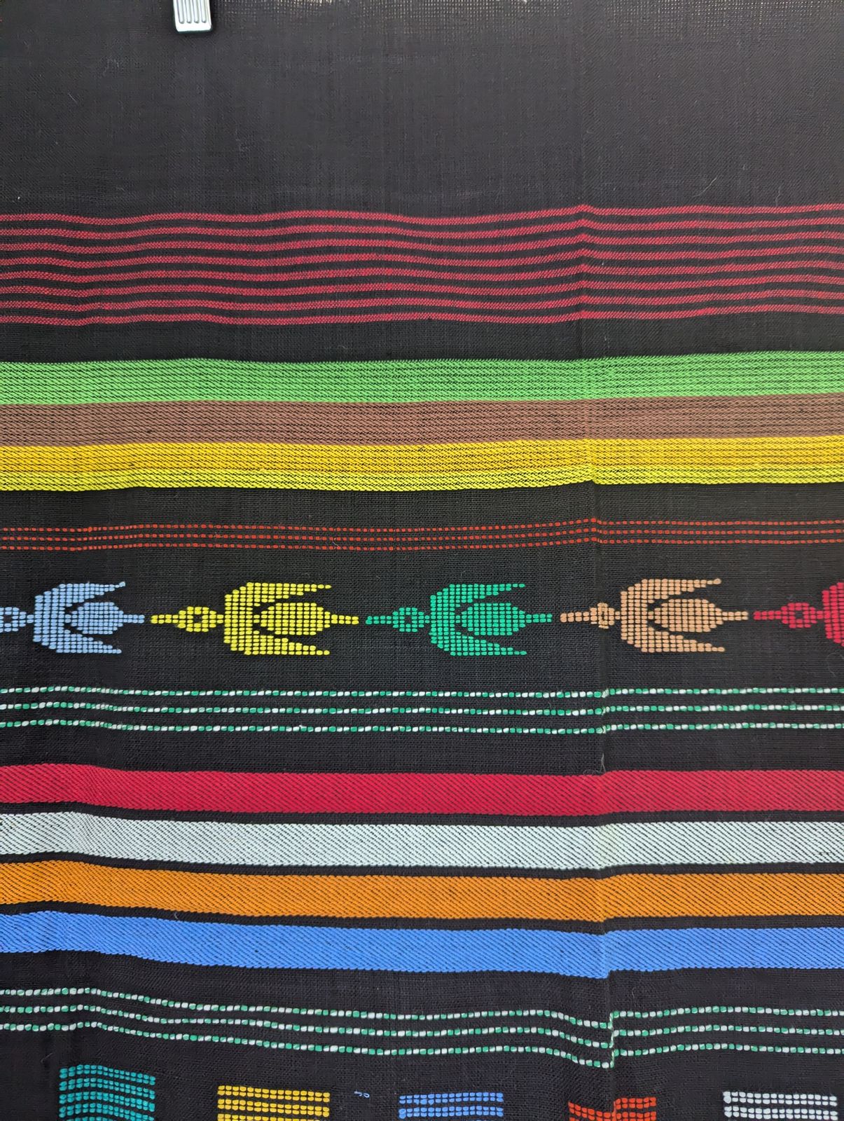1970's Guatemalan Woven Wall Hanging In Excellent Condition photo for sale