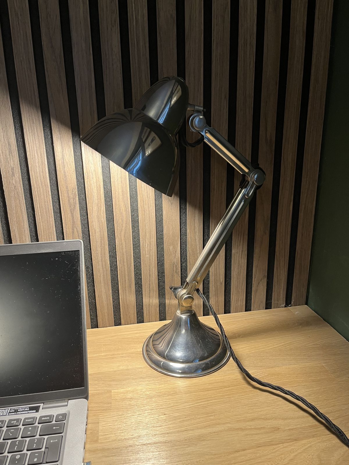 Stylish Chrome Desk Lamp, Mid 20th Century photo Lighting