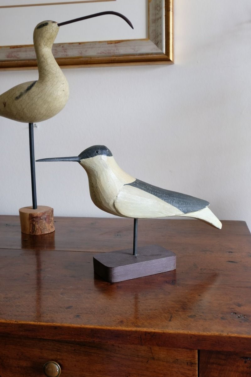 Hand Carved & Monochrome Painted Decorative Bird 1001867 photo 148.0