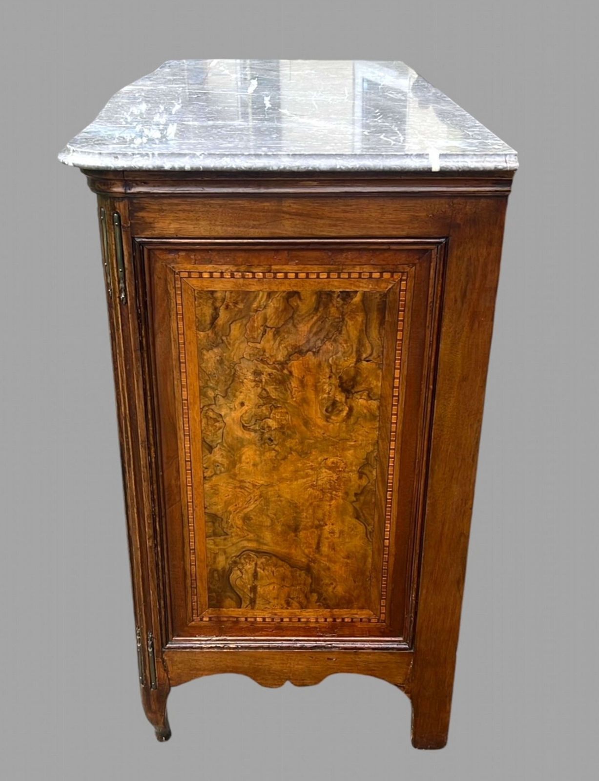 A Late 19th Century Continental Marble Topped Commode photo for sale