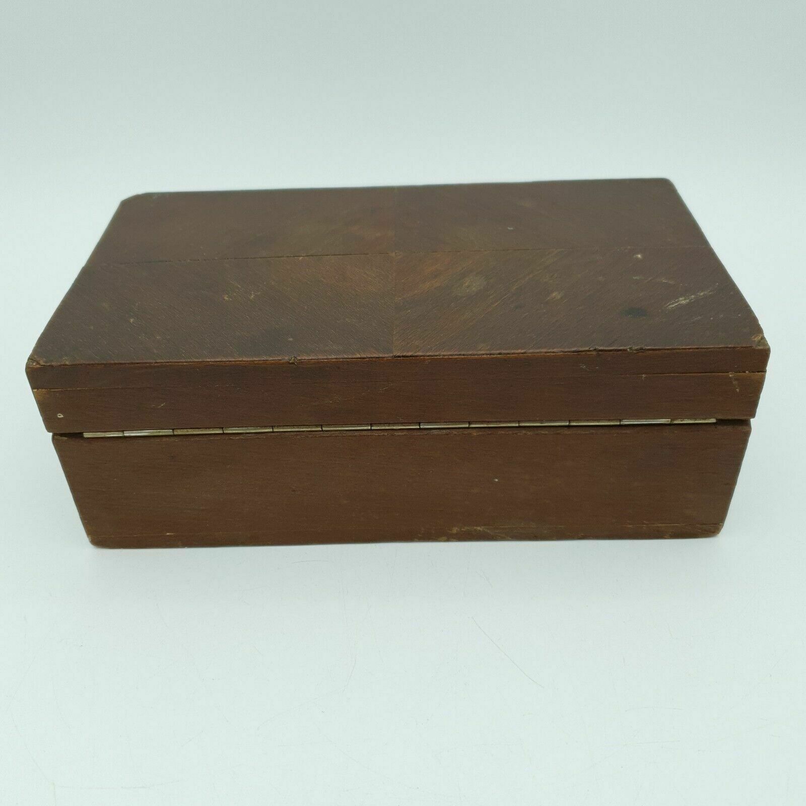 Vintage Wooden Box Made From Silver Grey Beech   Old Waterloo Bridge Piles L18cm photo vinterior