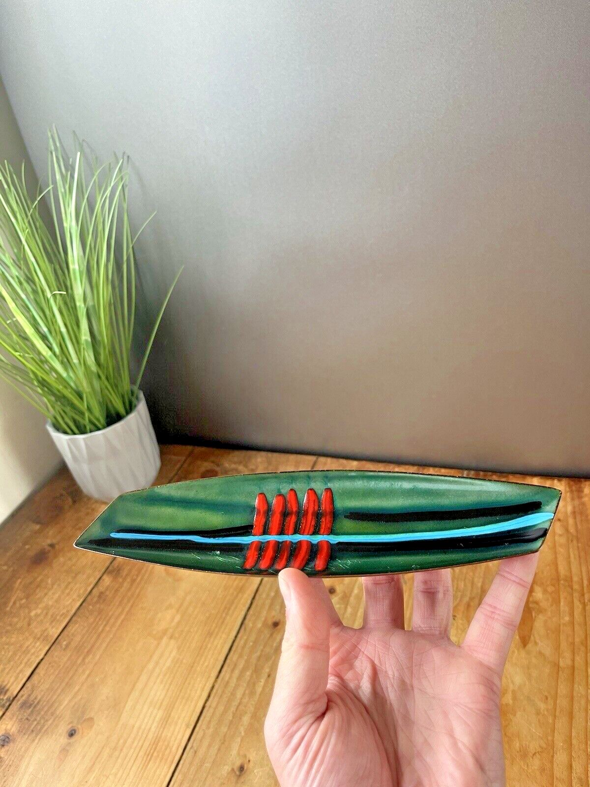 60's Modernist Laurana Italy Franco Bastianelli Enamel Pin Dish Pen Tray 70's photo for sale