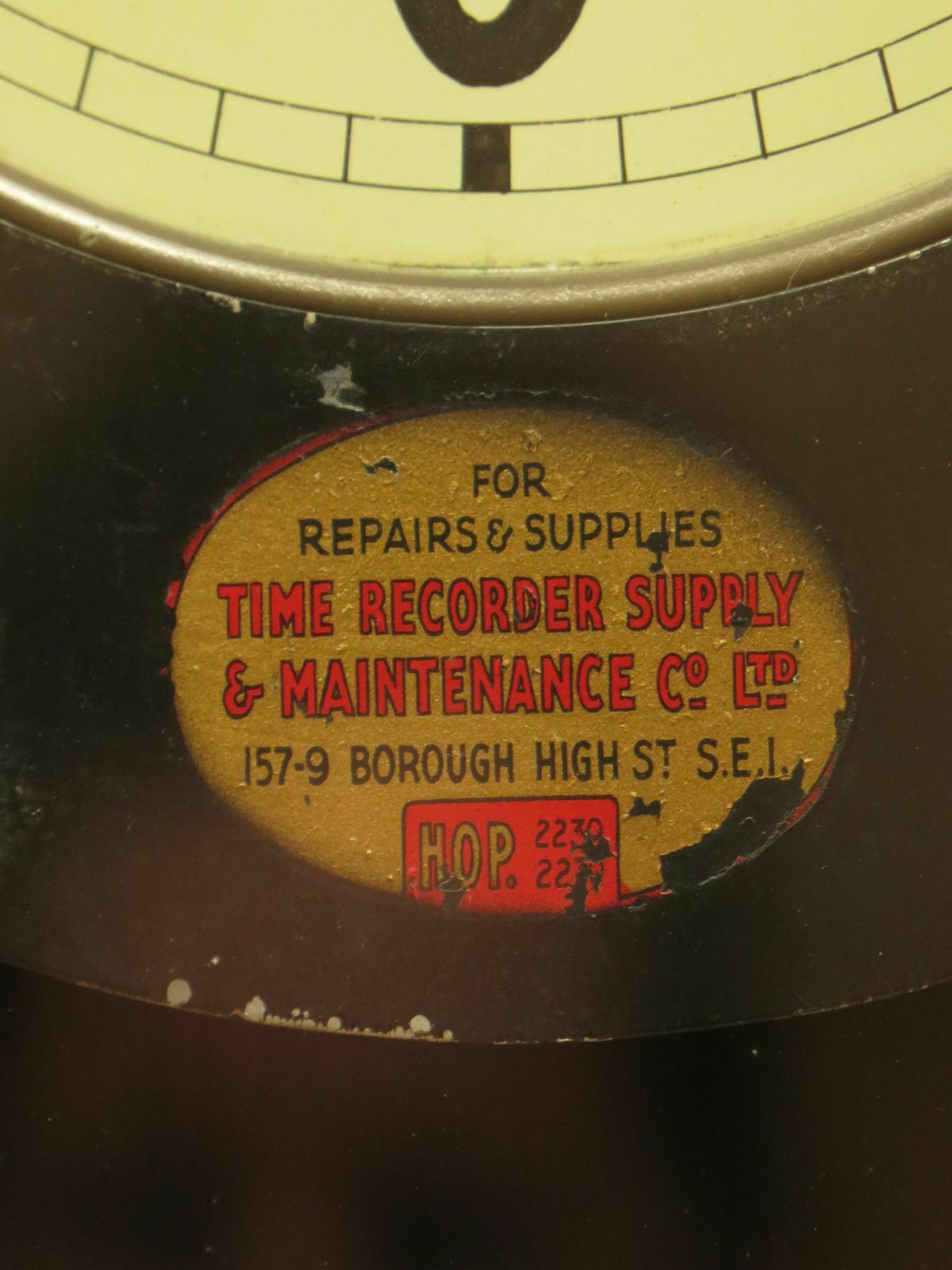 Antique Time Recorder Clock By The Time Recorder Supply & Maintenance Co photo 325.0