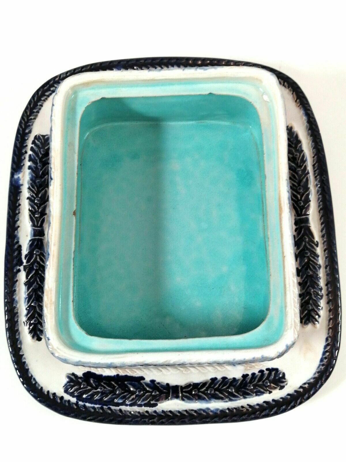 photo for sale A Majolica Sardine Box By Thomas Forester & Sons, Late 19th Century