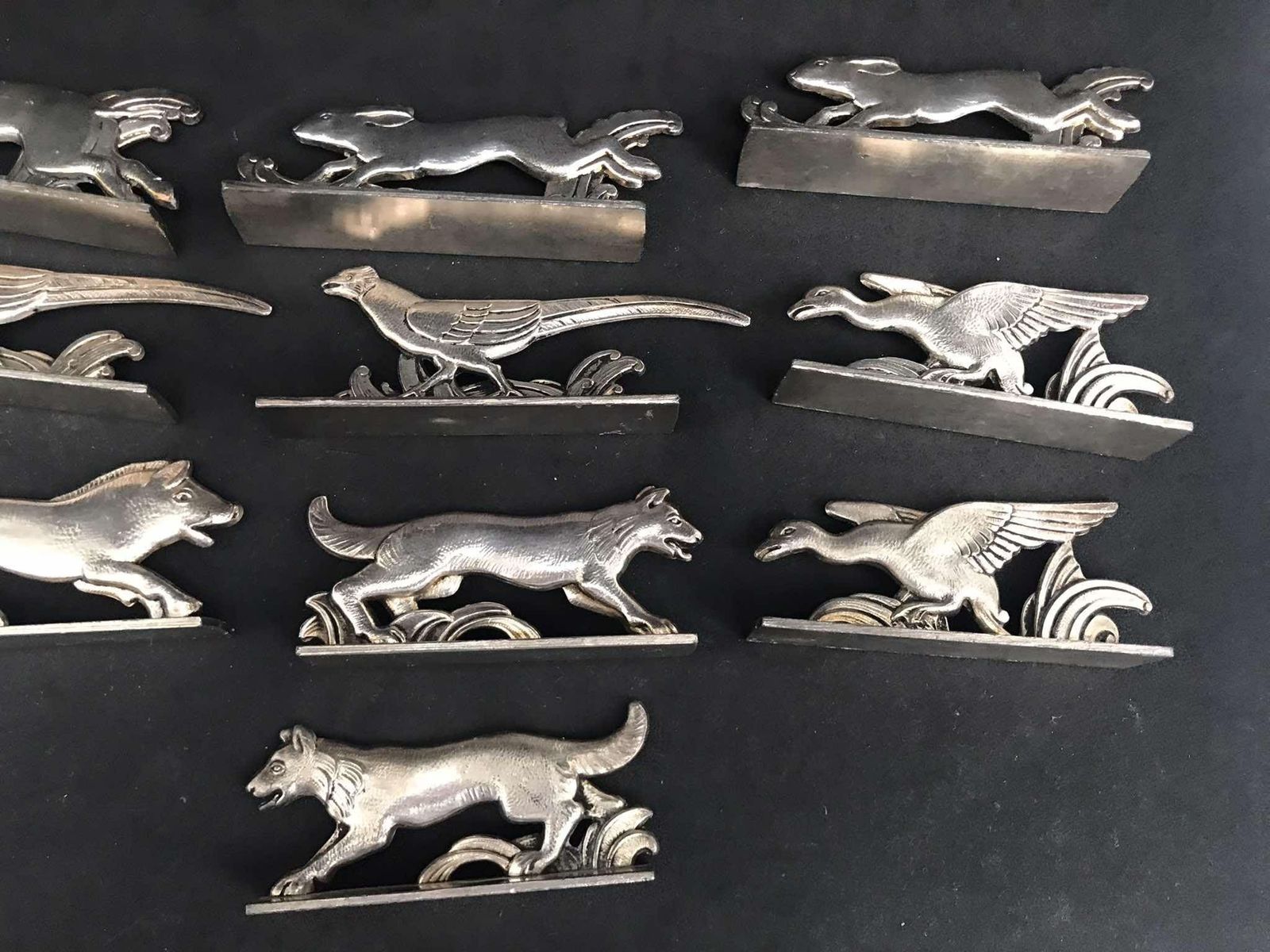 photo furniture Metal Knife Rests Set 10 Benjamin Rabier Attributed Century Vintage Holiday Table French Holder Cutlery Rest Animal Lover Gift For Her