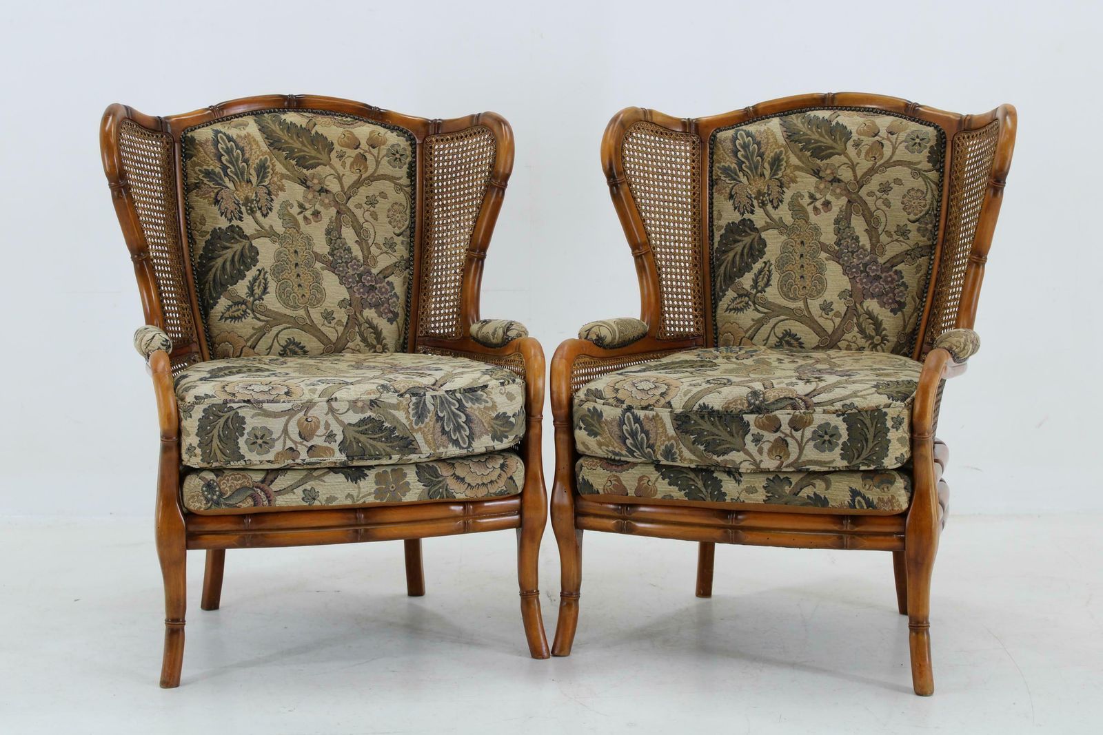 1960s Pair Of Rattan Armchairs , Italy photo furniture