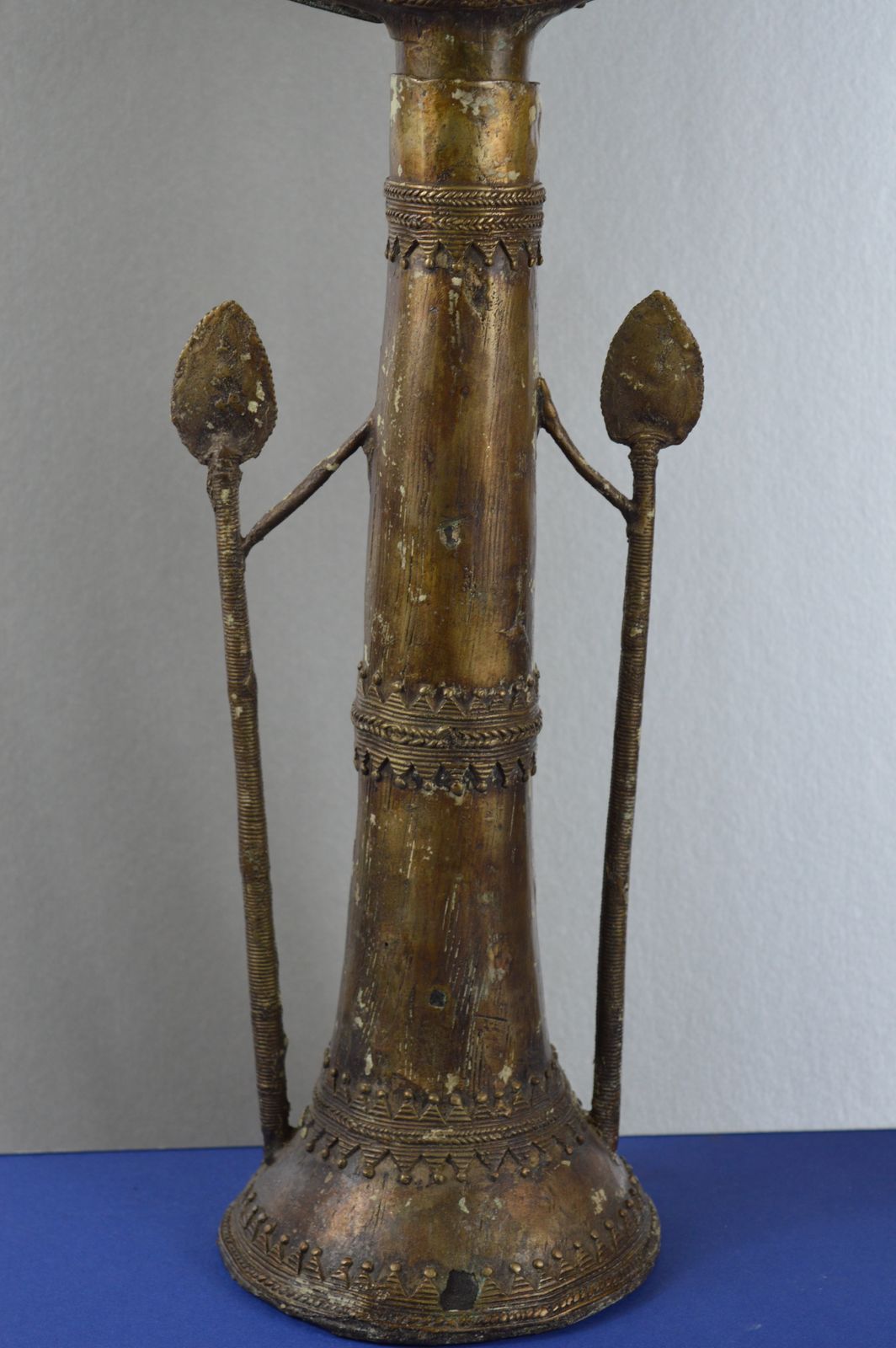 Large (68cm Tall) Early 20th Century African Bronze Ashanti King Statue,C1900. photo for sale