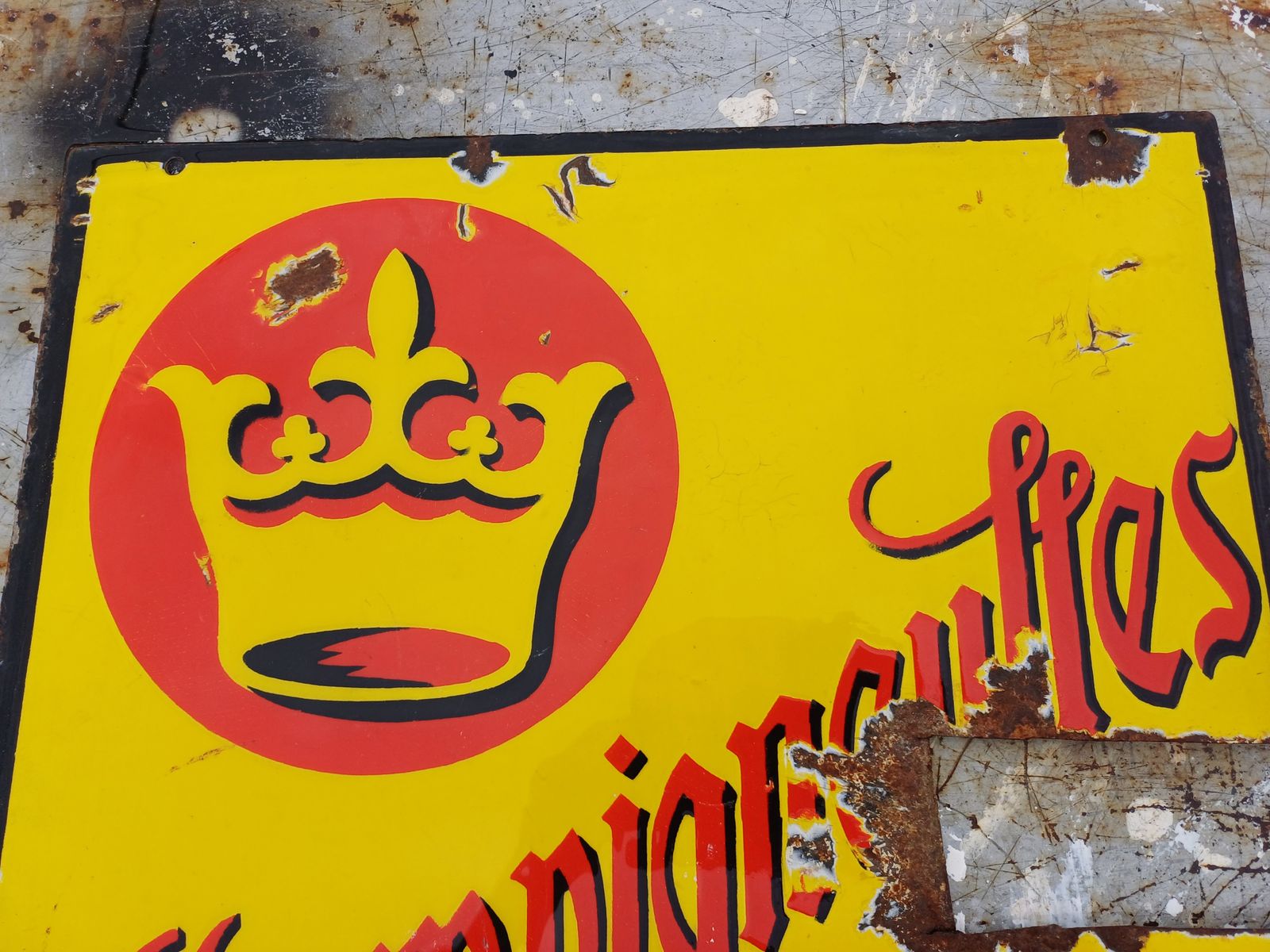 photo for sale Champigneulles Queen Of Beers Enamel Plate
