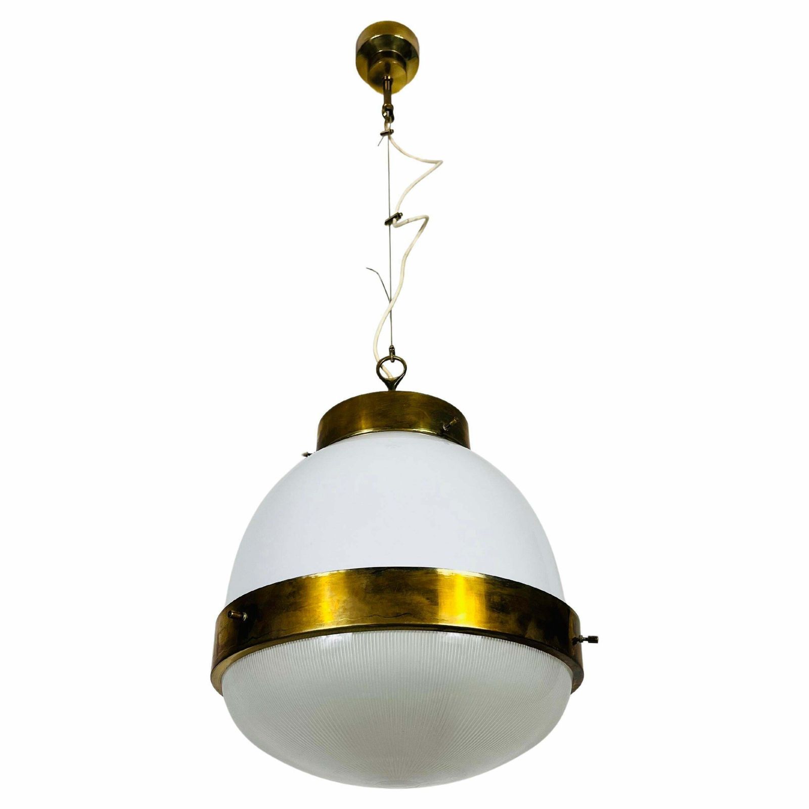 Brass Delta Grande Chandelier By Sergio Mazza For Artemide, Italy, 1960s