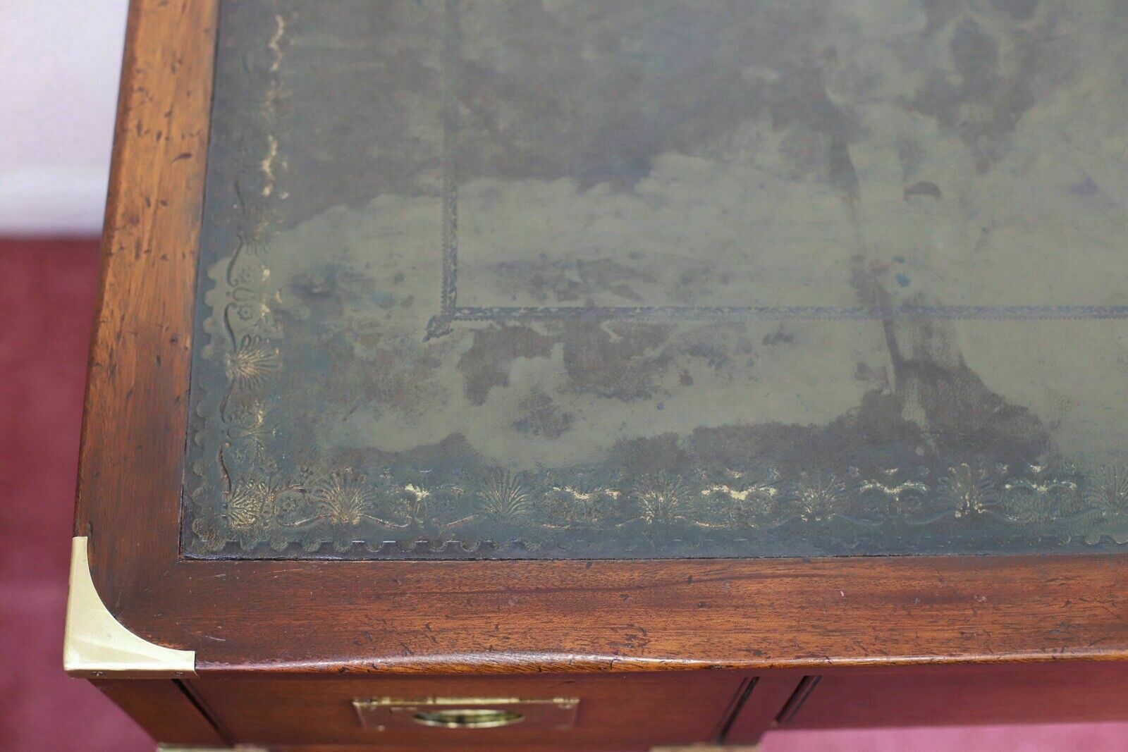 Beautiful Military Campaign Writing Table photo vinterior