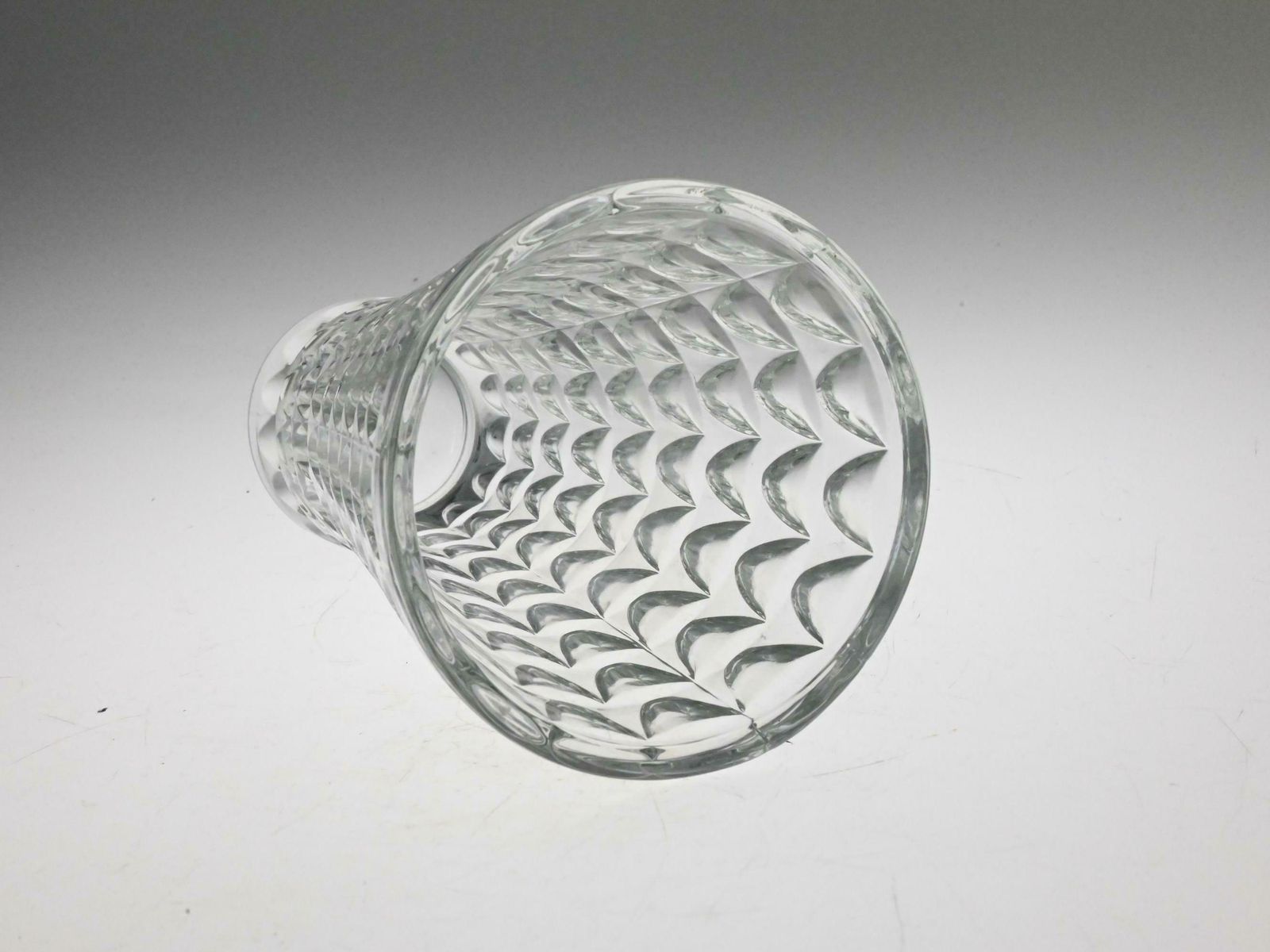 Pressed Glass From Sklo Union, Sklo Union Vase, Clear Glass Vase, Czech Glass Vase, Glass Vase, Pressed Glass Vase, Czech Vase, Czech Glass photo buy