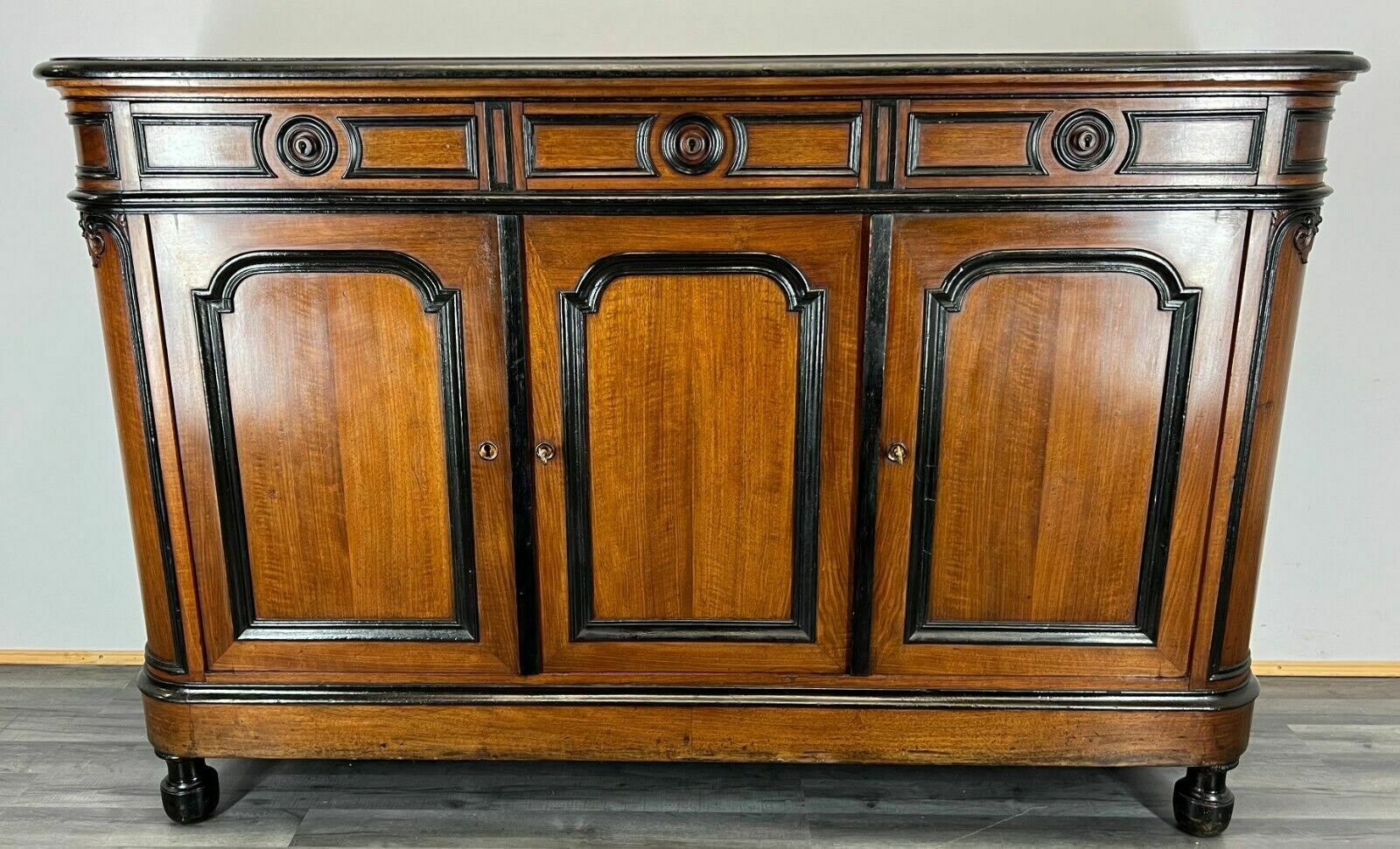 French Antique Mahogany Chest Of Drawers Sideboard photo furniture