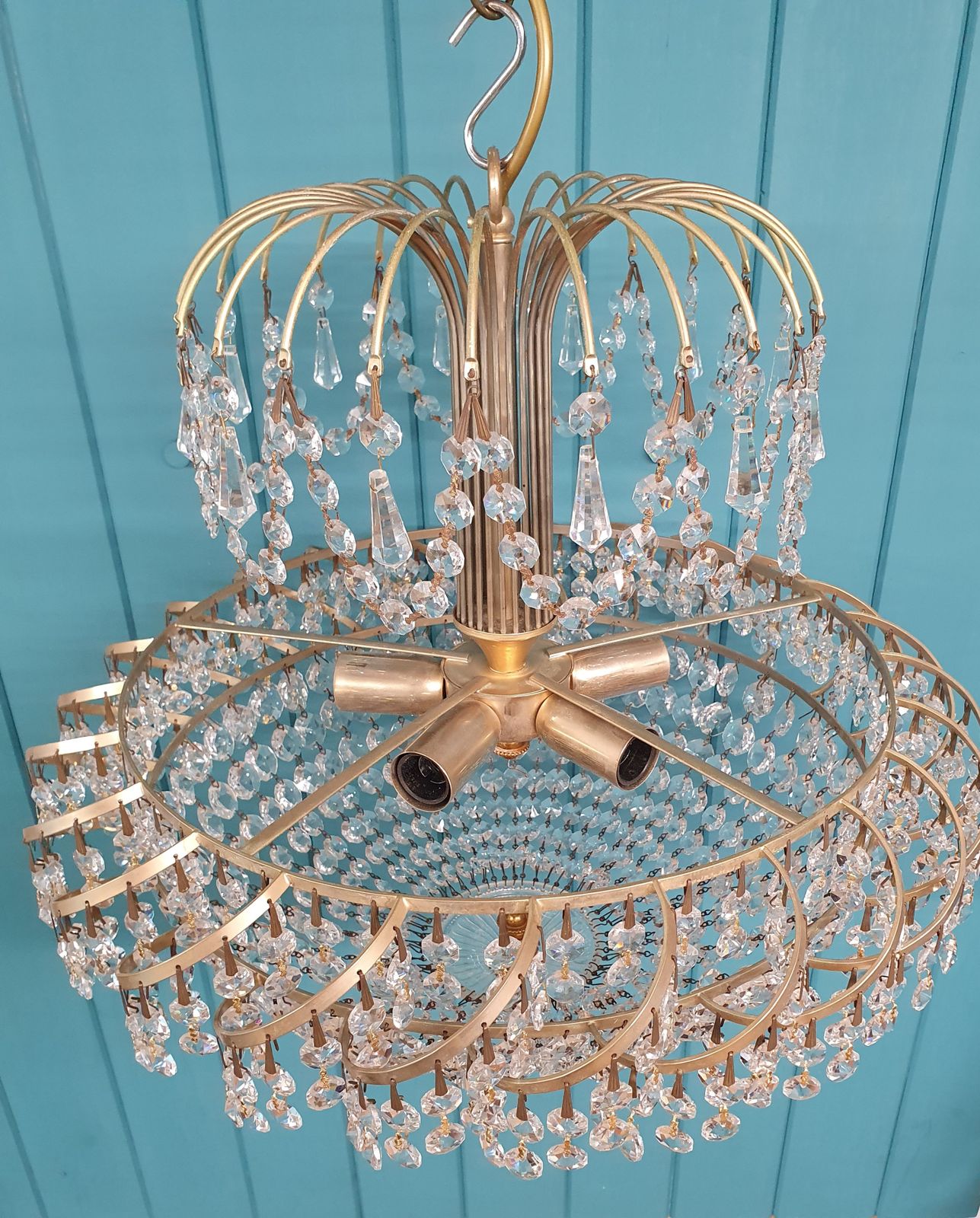 Large Second Half Of The 20th Century Chandelier 19" photo for sale
