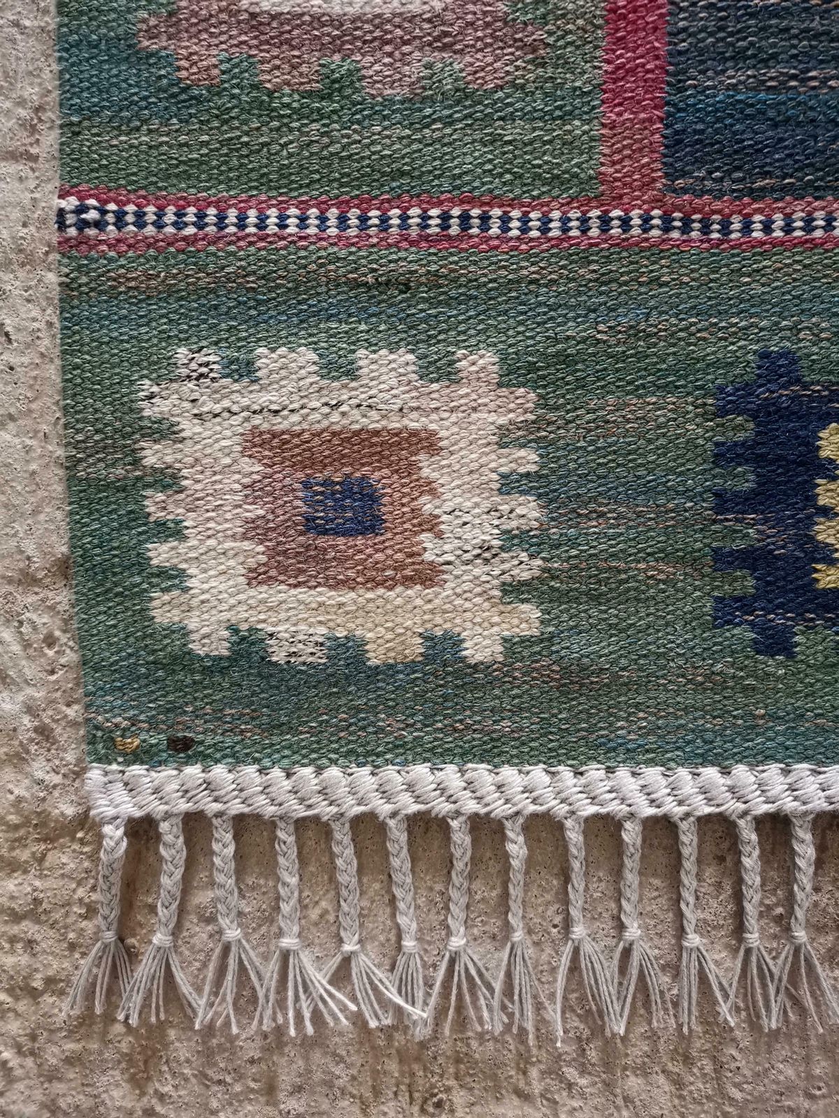 Rare "Grön äng" Carpet Designed By Märta Måås Fjetterström In 1928, Sweden. photo 25631.0