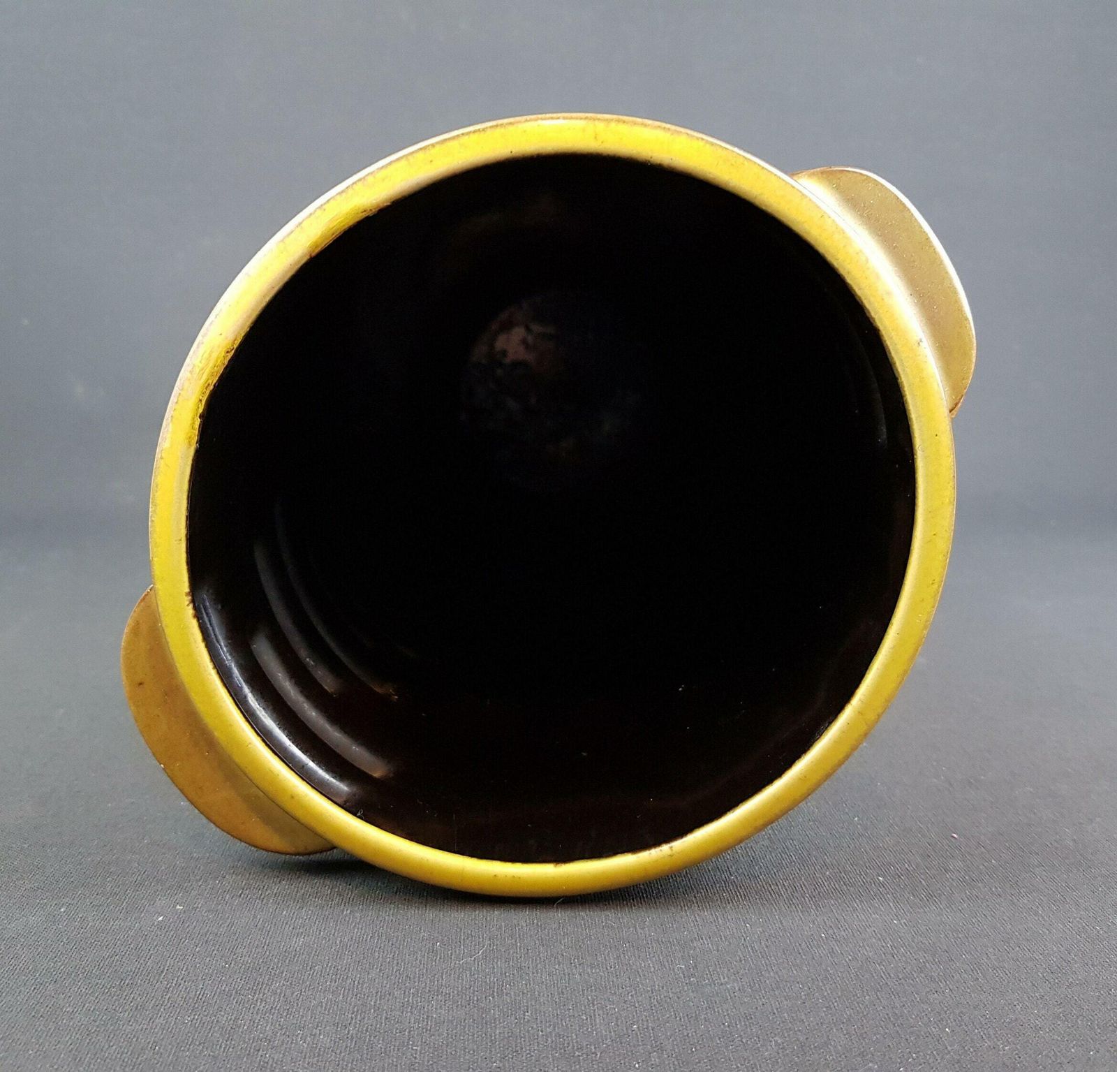 Rare Xl Vintage Dumler Und Breiden Keramik Studio 61 43 Brown Yellow Floor Vase With Side Nubs "City"Decor 1970s photo 243.0