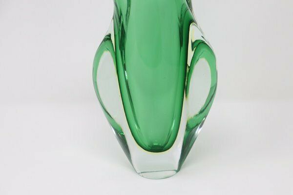 Italian Vase In Murano Art Glass Attributed To Flavio Poli For Seguso, 1960s photo vintage