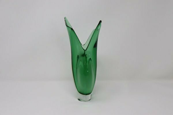 2058.0 Italian Vase In Murano Art Glass Attributed To Flavio Poli For Seguso, 1960s photo